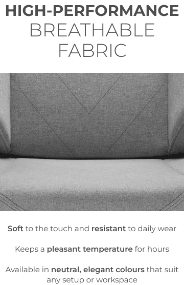 Premium breathable and durable fabric in grey